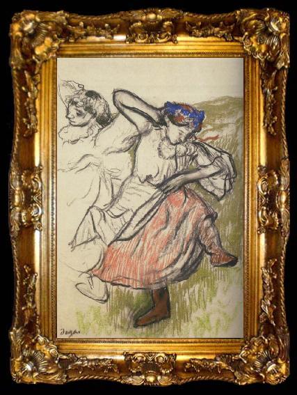 framed  Edgar Degas Russian Dancers, ta009-2